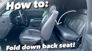 How To Fold Down Back Seat In Chevy Silverado Brokeasshome Com