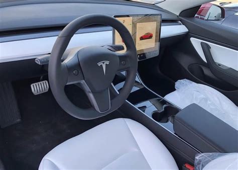 First Close Look At Tesla Model 3 Performance With White Interior On