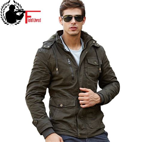 M 4xl 2017 Winter Jacket Mens Coats Army Style Hooded Thick Wool Liner