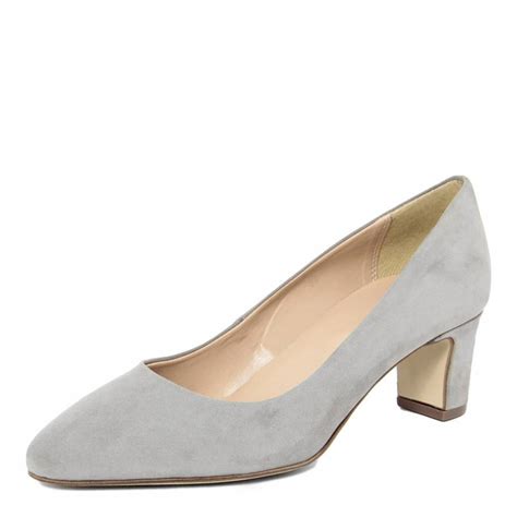 Grey Suede Court Shoes Brandalley