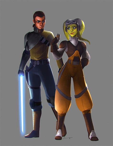 star wars rebels kanan and hera art