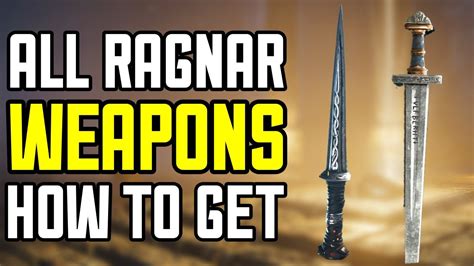 All Ragnar Lothbrok Weapons In Ac Valhalla How To Get Youtube