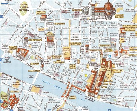 Florence Italy Tourist Attractions Map Pdf Download Best Tourist