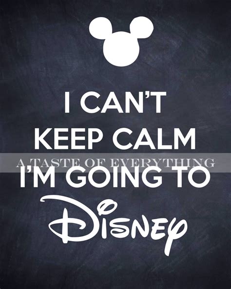 I Cant Keep Calm We Are Going To Disney 8x10 Printable Etsy