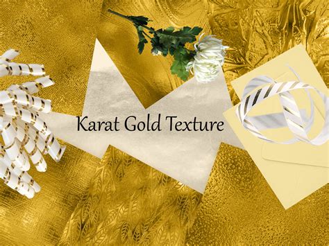 24 Karat Gold Foil Texture Digital Printable Papers By Sugamistationery