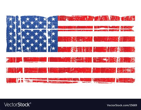 Distressed American National Flag Royalty Free Vector Image Vectorstock