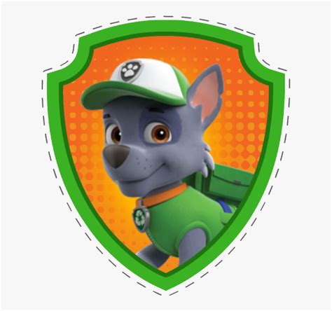 Paw Patrol Rocky Badge Hd Png Download Kindpng