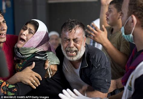 Gaza Park Attack Kills Eight Children And Two Adults Daily Mail Online