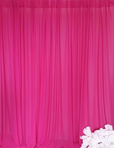 Hot Pink Backdrop Set Covers Decoration Hire