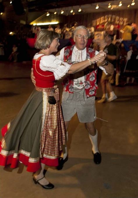 wurstfest in new braunfels texas this german attired couple can hardly contain their glee as