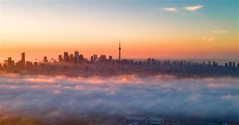 Photos Capture Eerie Fog Consuming Toronto