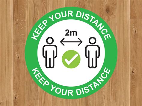 Keep Your Distance Social Distancing Markers Banner World