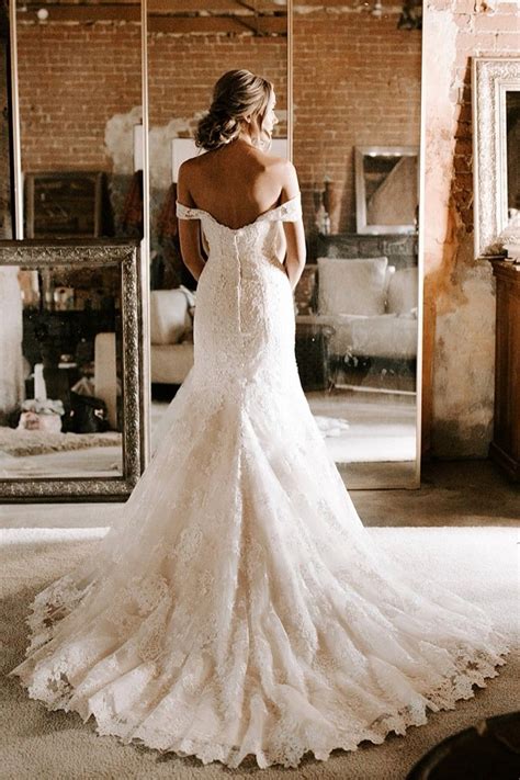 100% cotton yarn please convo me if you have any special requests for a different color. Fit&Flare Lace Bride Wedding Dresses Off-the-shoulder ...