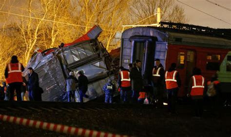 Moscow Train Crash Dozens Injured In Collision After Man Ran Across Tracks World News