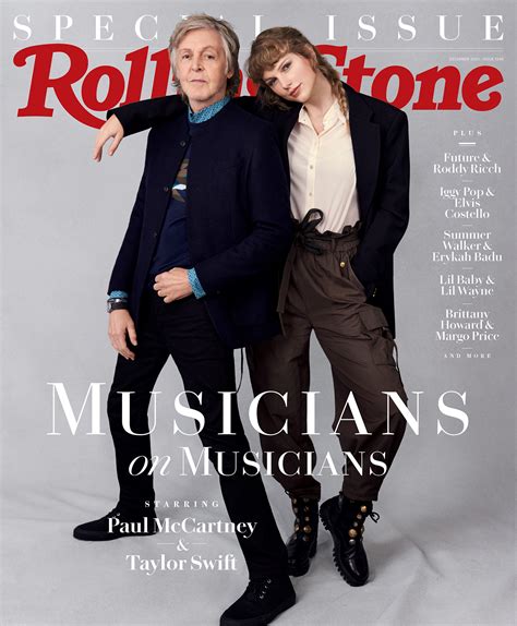 Paul Mccartney E Taylor Swift Estampam Capa Da Revista Rolling Stones E