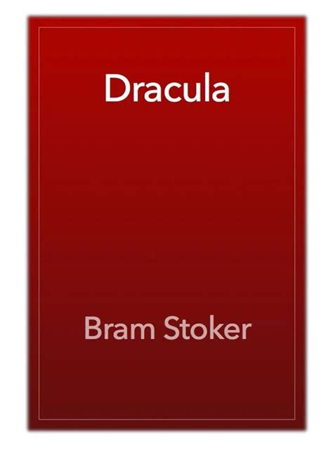Ppt Pdf Free Download Dracula By Bram Stoker Powerpoint
