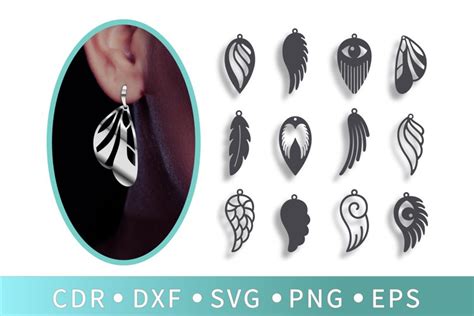 Download 12 Angel wings SVG, Butterfly earrings, Tassel necklace ...