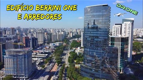 Drone Mostra O Edifício Berrini One E Arredores Região Da Berrini E