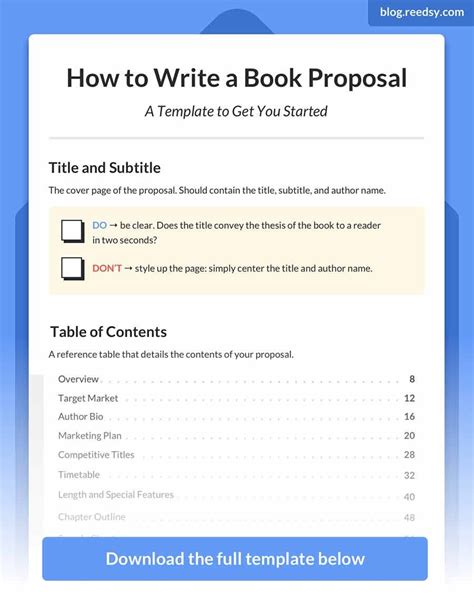 How To Write A Book Proposal A Master Guide With Template Reedsy