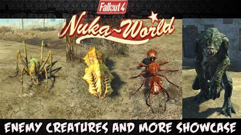 Nuka World Enemy Creature Showcase Fallout 4 Nuka World Youtube