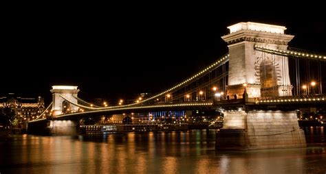 Travel Trip Journey Széchenyi Chain Bridge In Budapest