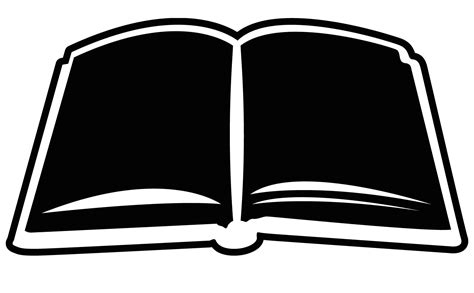 Open Book Clipart Black And White Free Download On Clipartmag