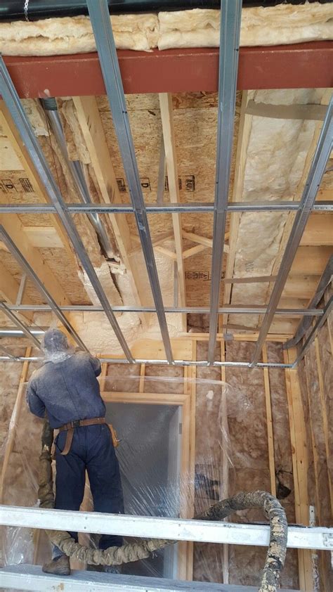 However, you cannot rush through. New construction garage ceiling spray foam insulation ...