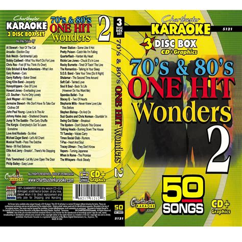 70 s 80 s one hit wonder 2 karaoke 3 cd g chartbuster 5121 new box w song list ebay
