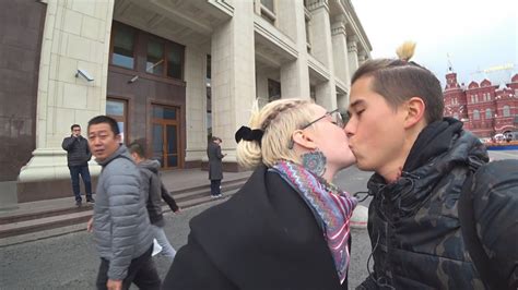Kissing Selfie Prank In Russia