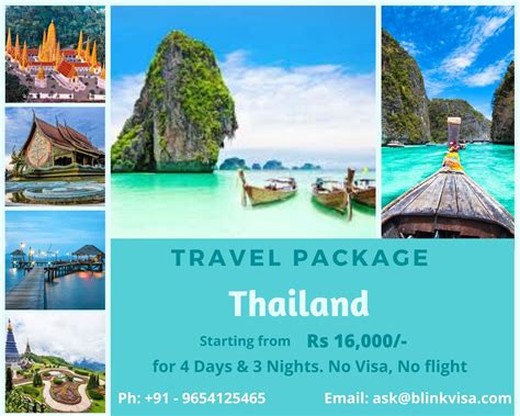 Thailand Travel Package At Best Price Via Blinkvisa Thailand Travel