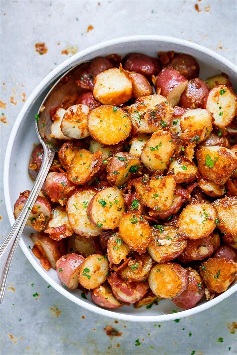 Roasted Garlic Potatoes Recipe With Butter Parmesan Best Roasted Aria Art Hot Sex Picture