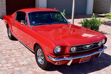 1966 Ford Mustang 22 Fastback Candy Apple Red Classic Ford Mustang
