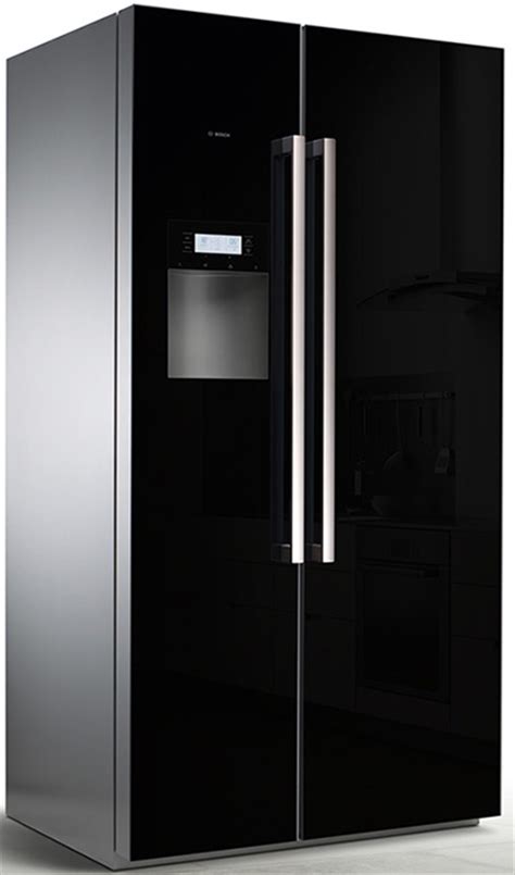 Stay tuned for upcoming bosch fridge at gadgets now. Side by Side refrigerator with frameless glass front
