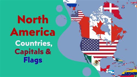North America Countries Capitals And Flags Youtube
