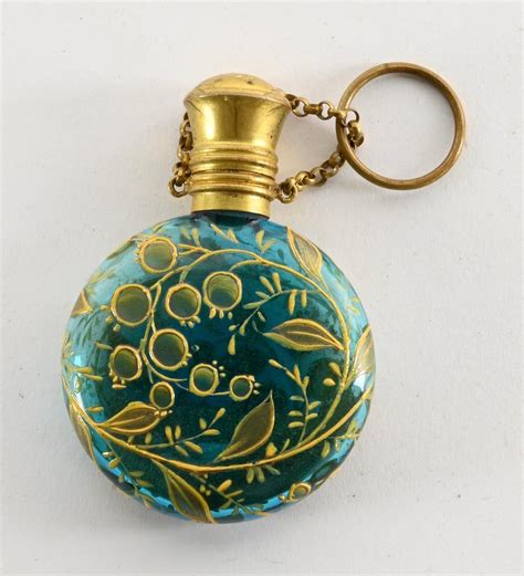 Sold At Auction Victorian Art Glass Chatelaine Perfume Bottle