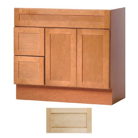 Does the vanity in your bathroom look dated or worn? Shop Insignia Crest Natural Maple Transitional Bathroom ...