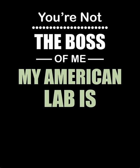 Youre Not The Boss Of Me My American Lab Is Digital Art By Orange Pieces