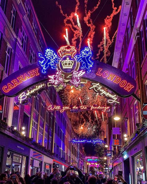 Carnaby Street The Historical Hot Spot Of London S Soho Just Lit Up All In The Name Of