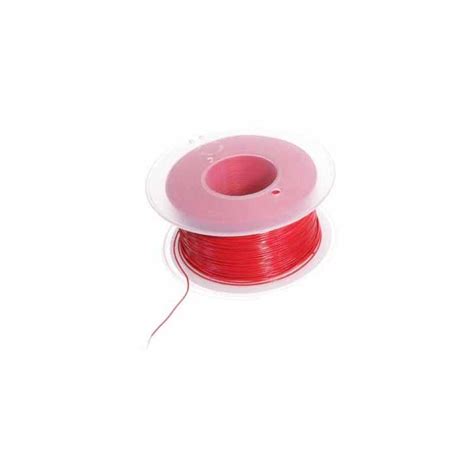 Bobine 50m fil à wrapper AWG30 0 05mm² rouge DISTRONIC SARL