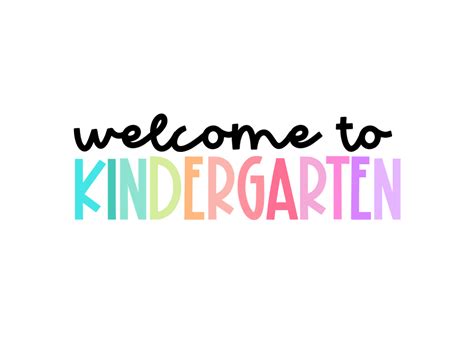 Welcome To Kindergarten Kindergarten Friedberg Elementary School