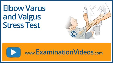 Elbow Varus And Valgus Stress Tests YouTube