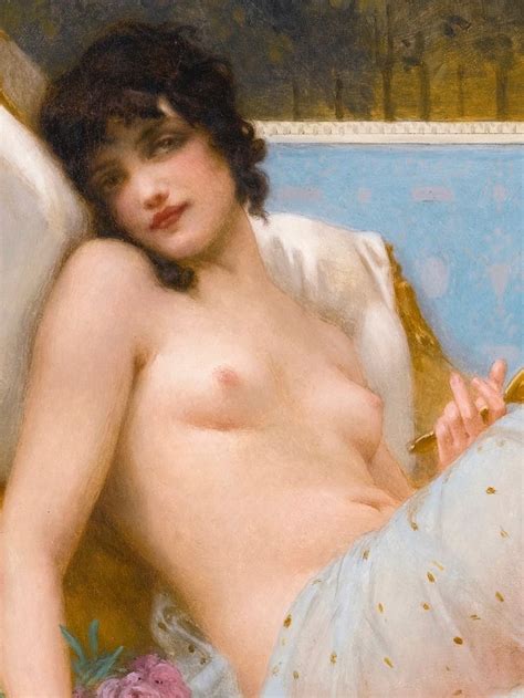 Guillaume Seignac French Reclining Odalisque Recliner