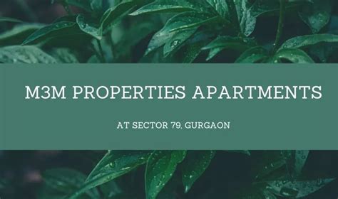 Ppt M3m Properties Sector 79 At Gurgaon Download Pdf Powerpoint