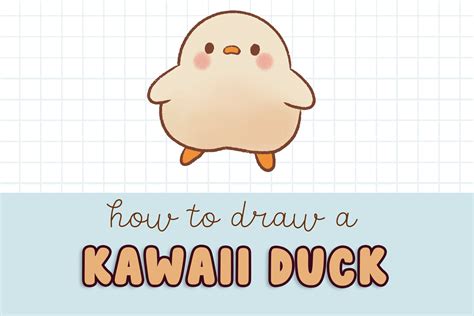 How To Draw A Kawaii Duck Easy Beginner Guide