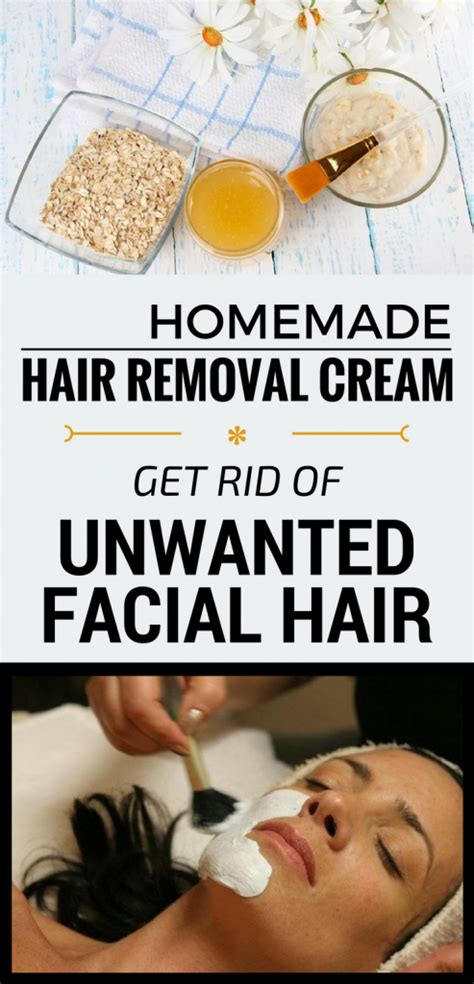 According to italian researchers the key to getting rid of those unwelcome chin hairs could be a combo of two essential oils we've recommended before. Homemade Hair Removal Cream! Get Rid Of Unwanted Facial ...