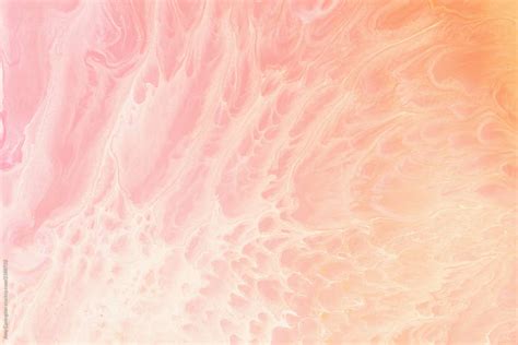 Marbled Peach And Pink Background By Stocksy Contributor Amy
