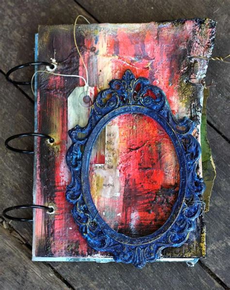 Mixed Media Art Journal Made With Cardboard By Deb Godley Art