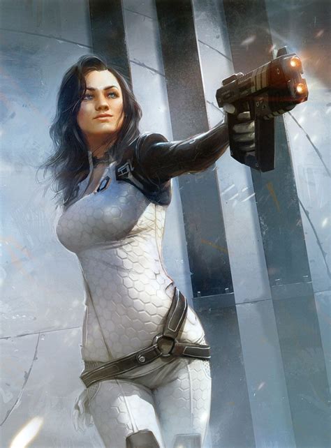 Miranda Lawson Characters And Art Mass Effect 2 Fitness Models