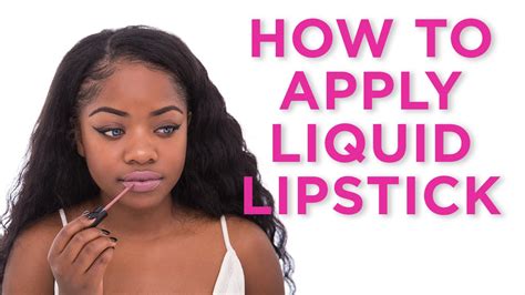 How To Apply Liquid Lipstick YouTube