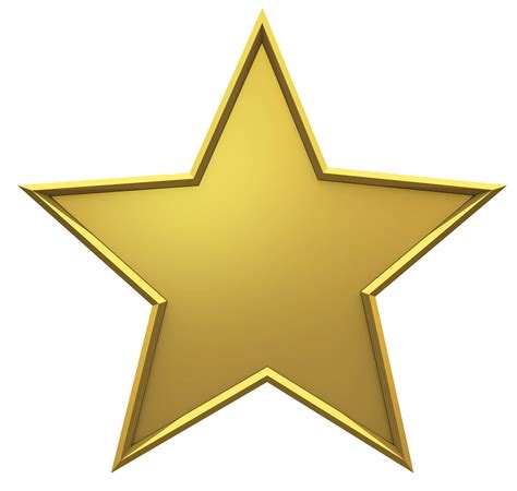 Hollywood Gold Star Transparent Png Stickpng